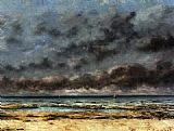 Gustave Courbet Calm Seas painting